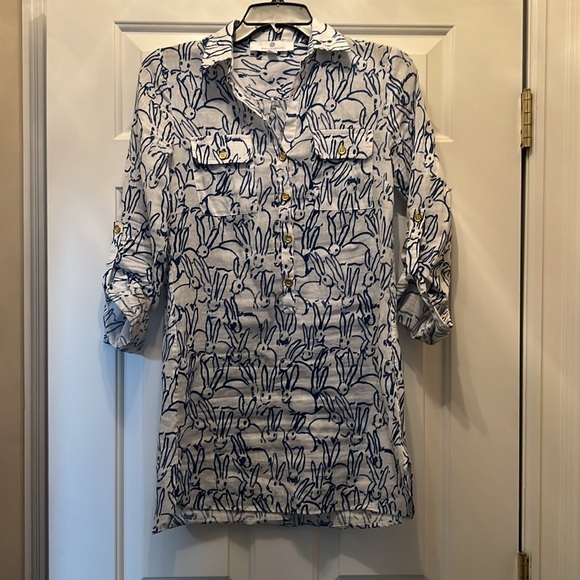 Jean-Pierre Klifa Paris Brittany tunic top rabbit - Picture 3 of 6